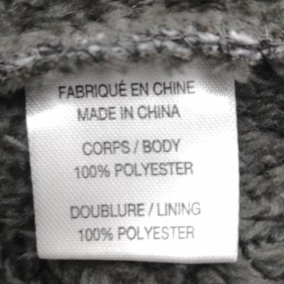 Mountain Ridge Men's Size 3XL Faux Fur Lined Grey Full Zip Jacket with Hood - Picture 4 of 9